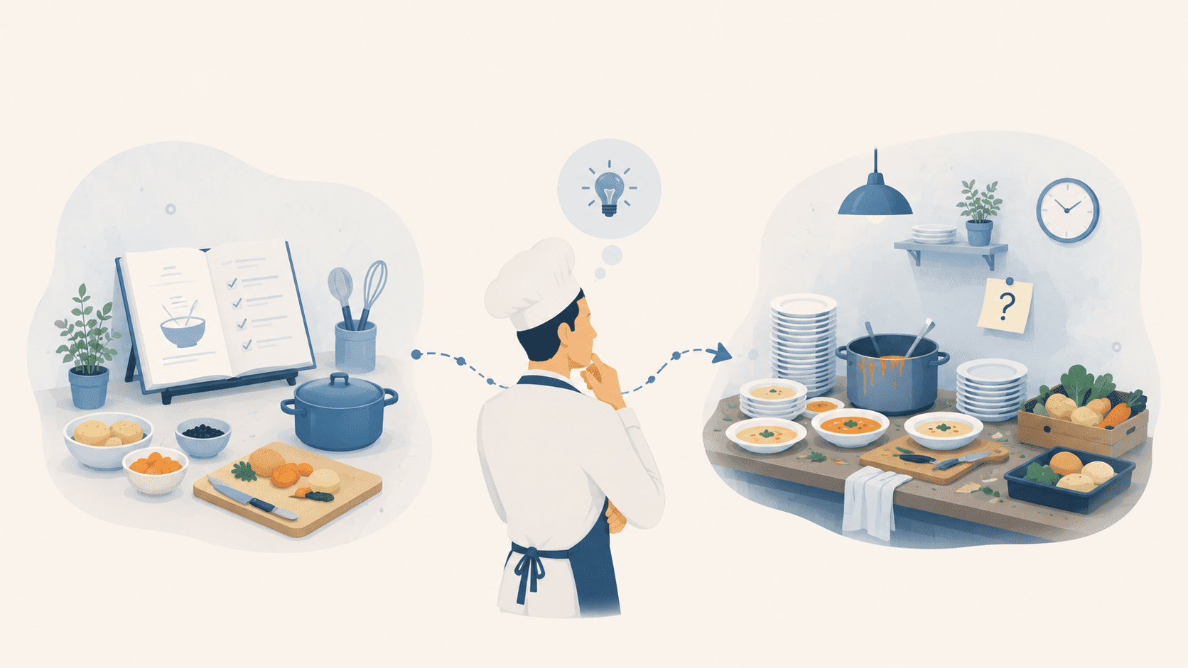 Tiimitöö ja ühise eesmärgi illustratsioon, mis näitab kuidas missioon aitab teha paremaid otsuseid muutuvates olukordades.